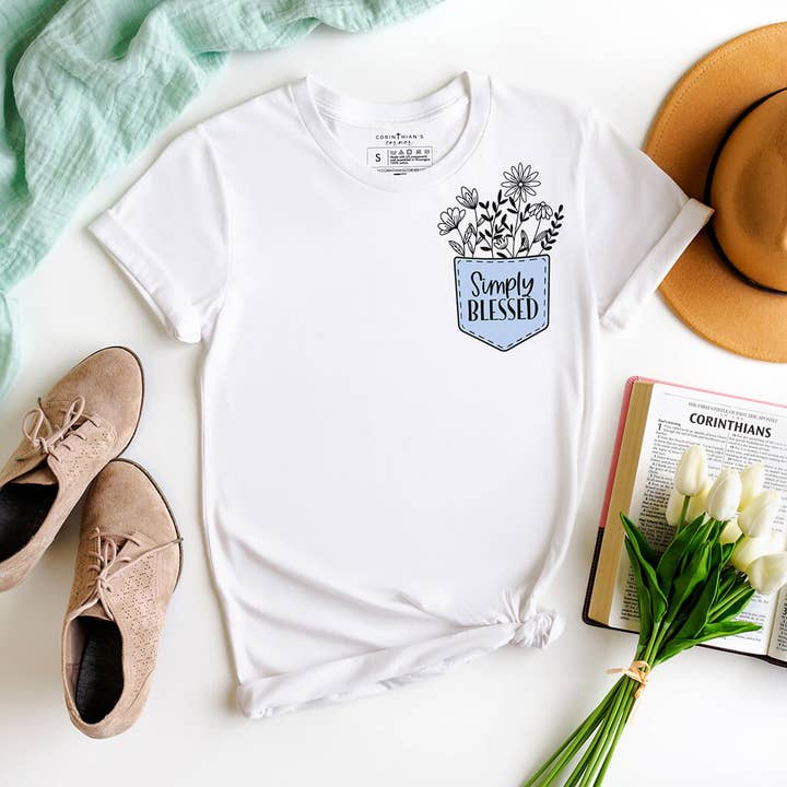 Simply Blessed Shirt for wholesale by Corinthian's Corner