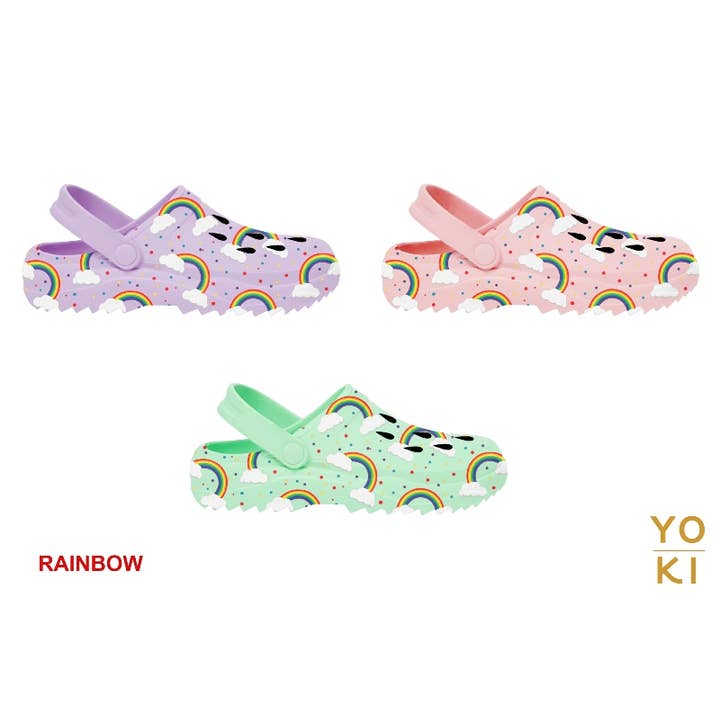 Mint YOKI RAINBOW Girls Sandals With Clouds for wholesale on Faire