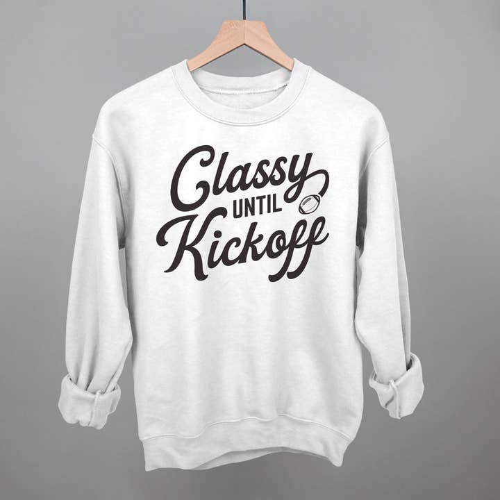 Ivy + Cloth - Wholesale Screen Printed T-Shirt - Women's - Classy Until Kickoff4