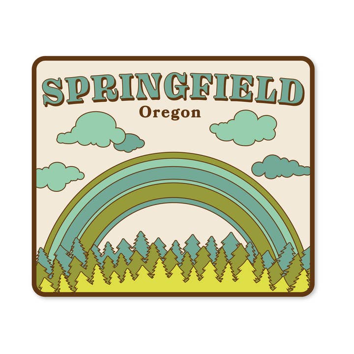 Springfield, Oregon Sticker for wholesale by Wild Child Brand