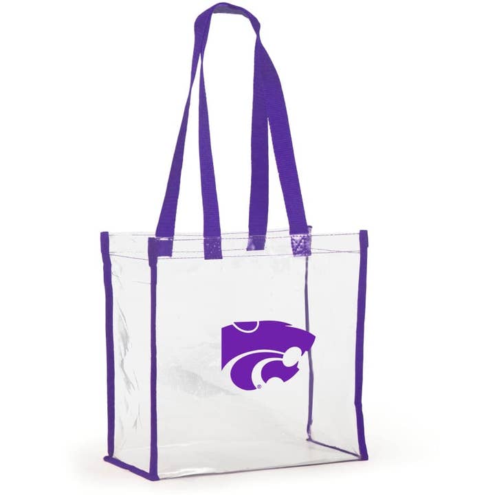Clear Stadium Tote- Kansas State for wholesale by Desden