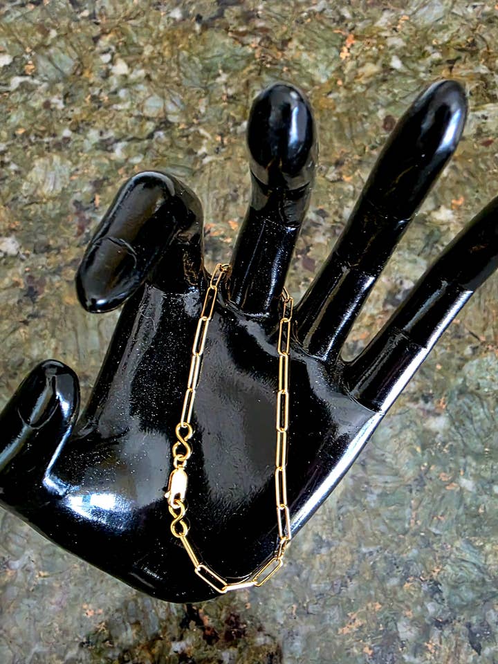 14K Gold-Filled Paperclip Chain Bracelet for wholesale by Blue Star Energies