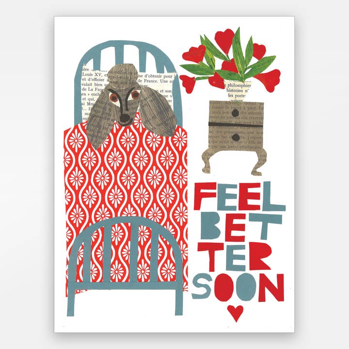Feel Better Soon Dog Card for wholesale by Paste