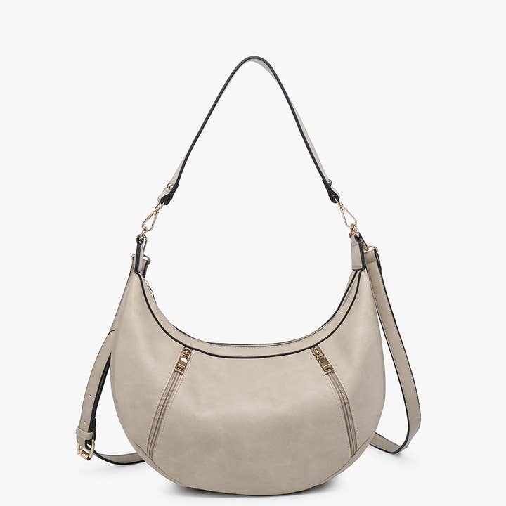 Jen & Co. - Venta al por mayor Bolso con correa - Mujer - Bolso de hombro Lee Slouchy M2509 con compartimentos dobles con cremallera4