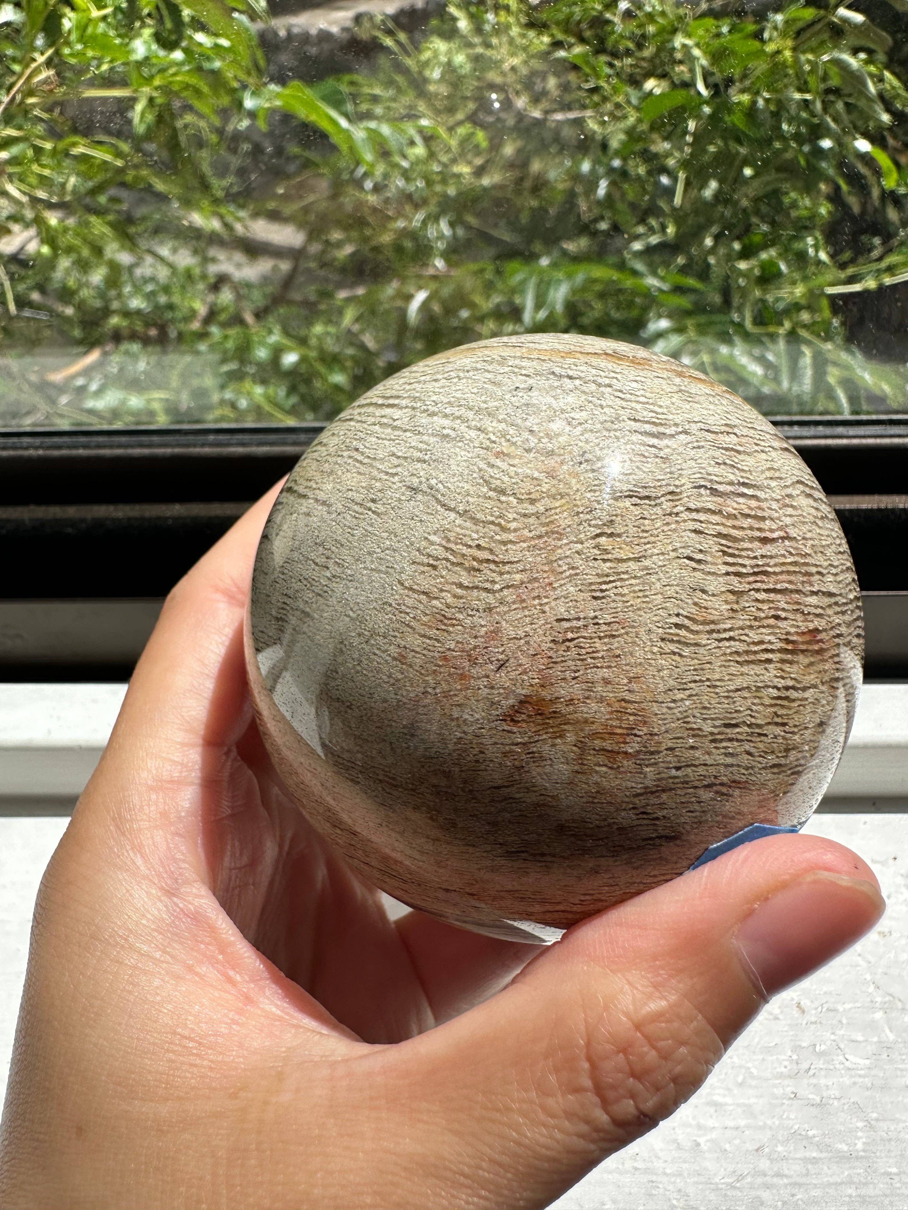 Moon Rituals - Wholesale Spiritual stone/crystal - Enchanting Garden Quartz Sphere | Natural Lodolite Crystal Ball | Healing Meditation Gemstone, Christmas Crystal Gift #37