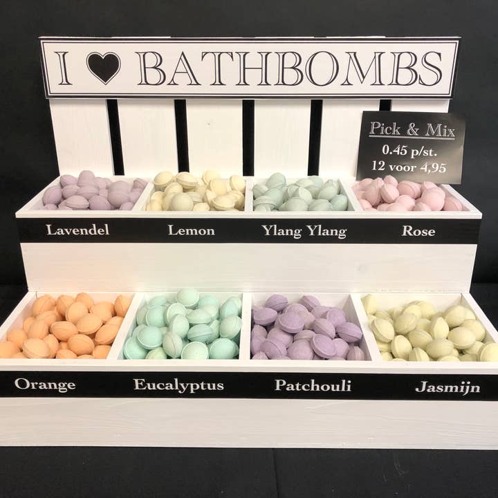 By Snoes - Venta al por mayor Bombas de baño - Mini bombas de baño que hacen espuma con 16 fragancias diferentes (50 unidades)5