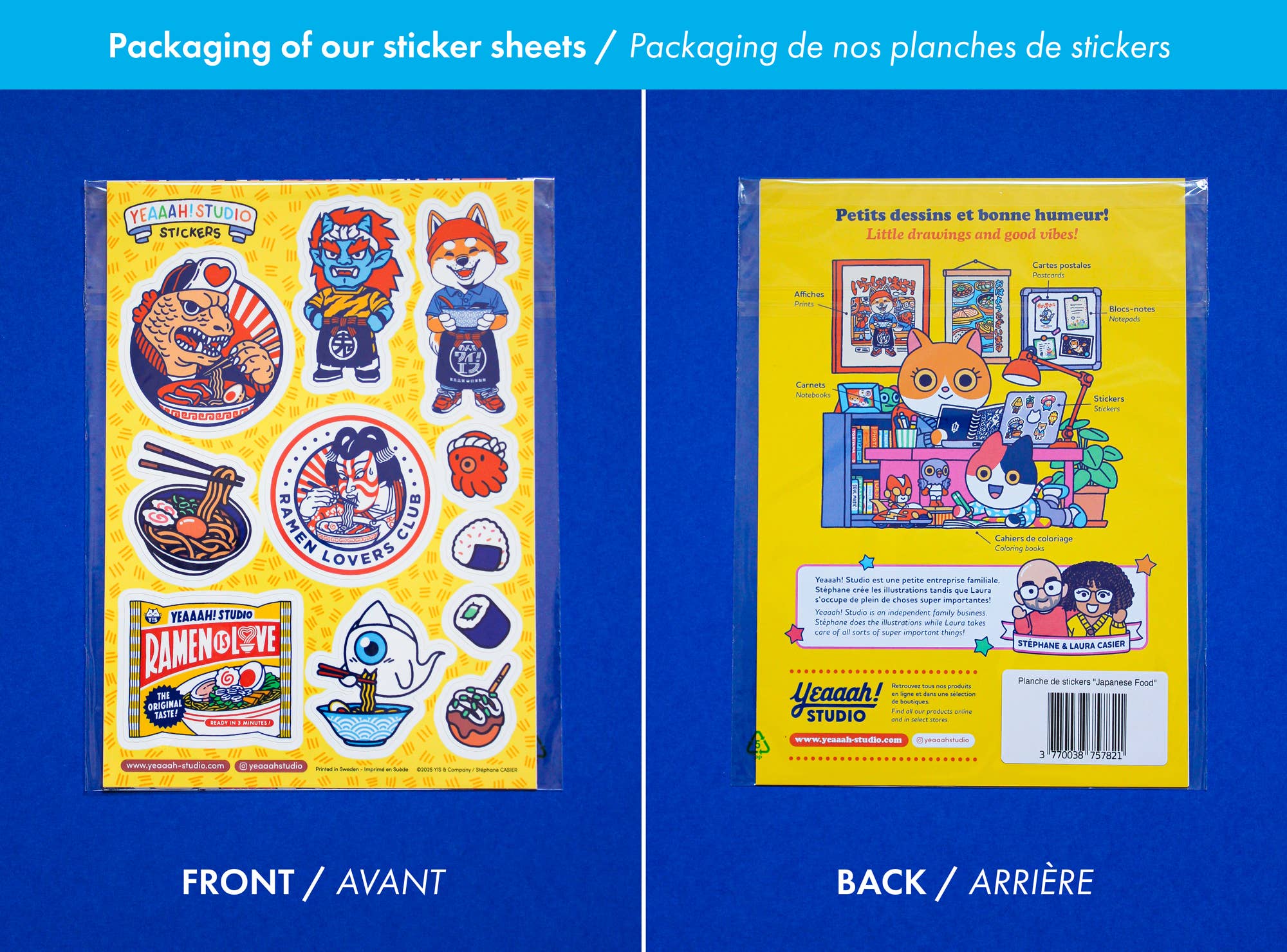 Yeaaah! Studio - Wholesale Sticker - Sticker sheets: 5 different versions to choose from3