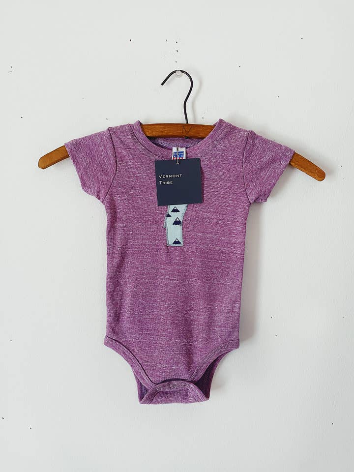 Vermont Tribe – wholesale Bodysuit (non-footed) – Baby – Vermont Baby Bodysuit - Purple4