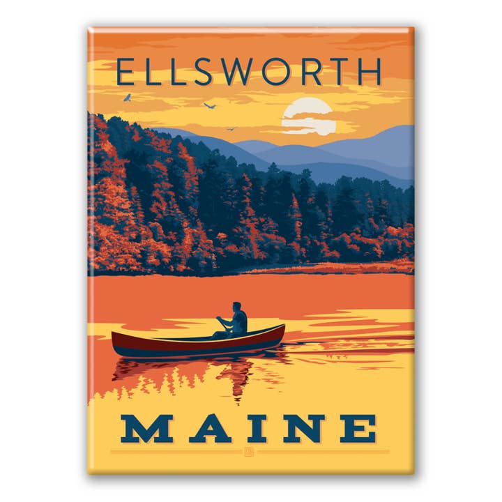 Tourist Courts - Wholesale Magnet - Ellsworth Cruise Metal Magnet