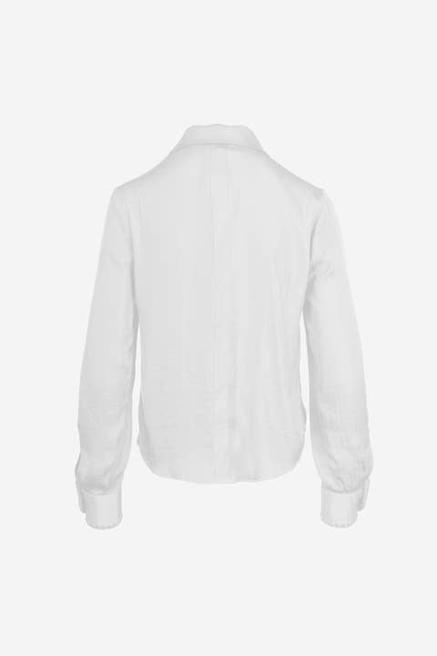 Naked Zebra - Wholesale Blouse - Women's - Blanket-stitch Cuff Button Up Cropped Blouse12