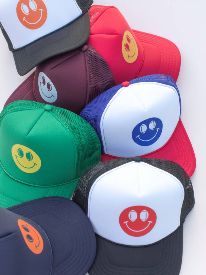 Game Day Football Foam Mesh Trucker Hat Cap for wholesale by Space 46 Wholesale