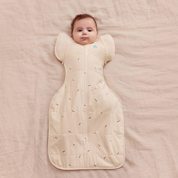 SWADDLE UP™ Warm Transition Bag - Cotton 2.5 TOG - Oat Bees for wholesale by Love to Dream