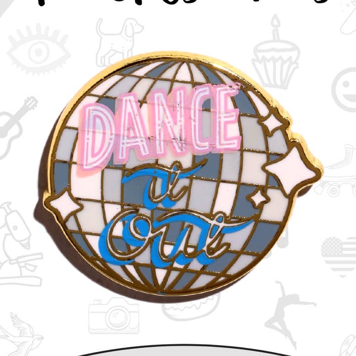 Dans Det Ud Emalje Pin for engroshandel hos Patches and Pins