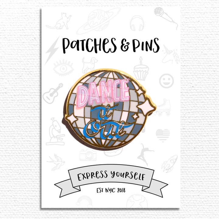 Dansa ut Emalj Pin för wholesale av Patches and Pins