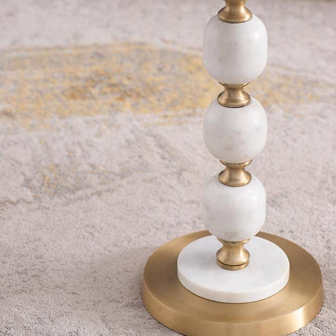 A&B Home Group Inc. - Wholesale Side Table - D16x20" Round Side Table w/ Marble Stand & Pedestal Base3