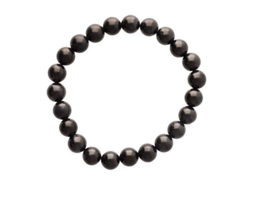 Csr jewelry design - Vente Bracelet de perles - Bracelet Lisse Jets Noirs 8 mm1