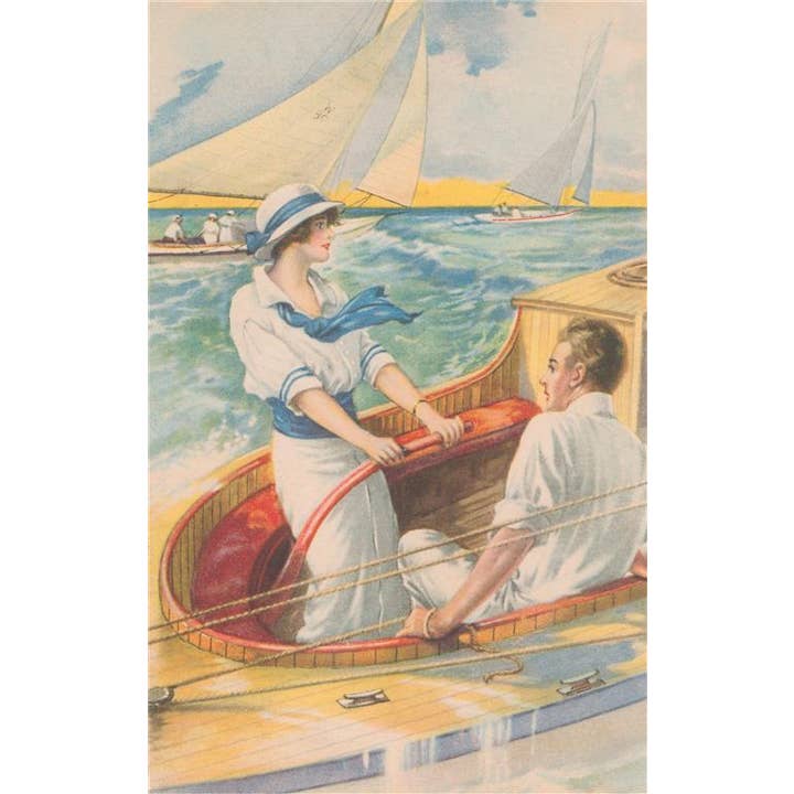 Found Image Press - Vente Cartes postales - Carte postale TS-396 Couple naviguant