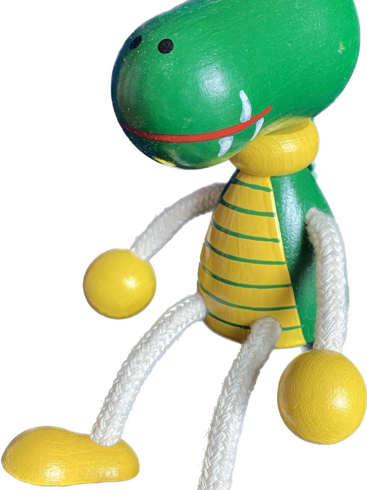 Wooden Sitting Toy - Crocodile - Handcrafted for wholesale by Toywood