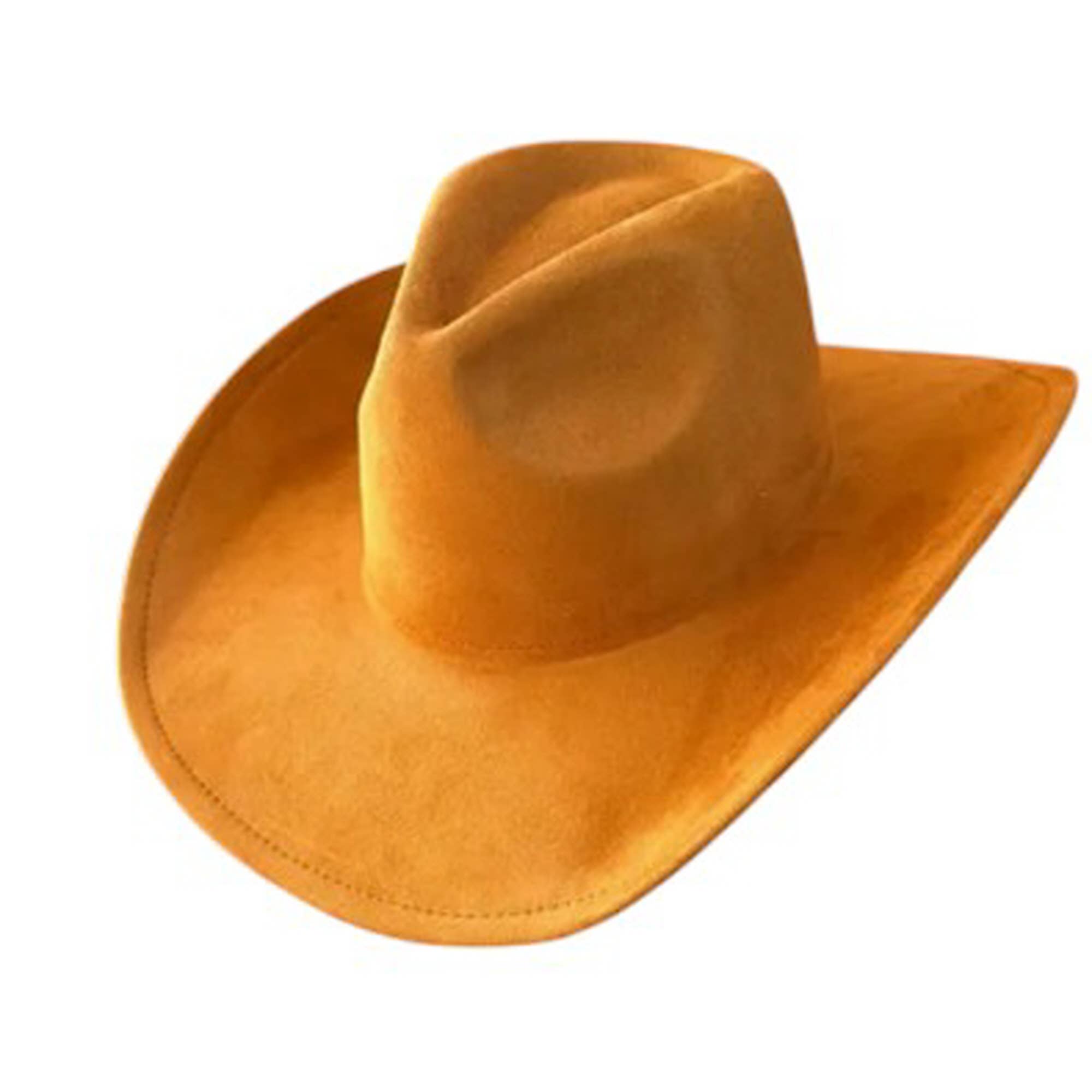 Portia Hat - Vendita all'ingrosso Cappello da cowboy - Unisex - Portia Hat Cappello cowboy in camoscio vegano alla moda - Best Seller14