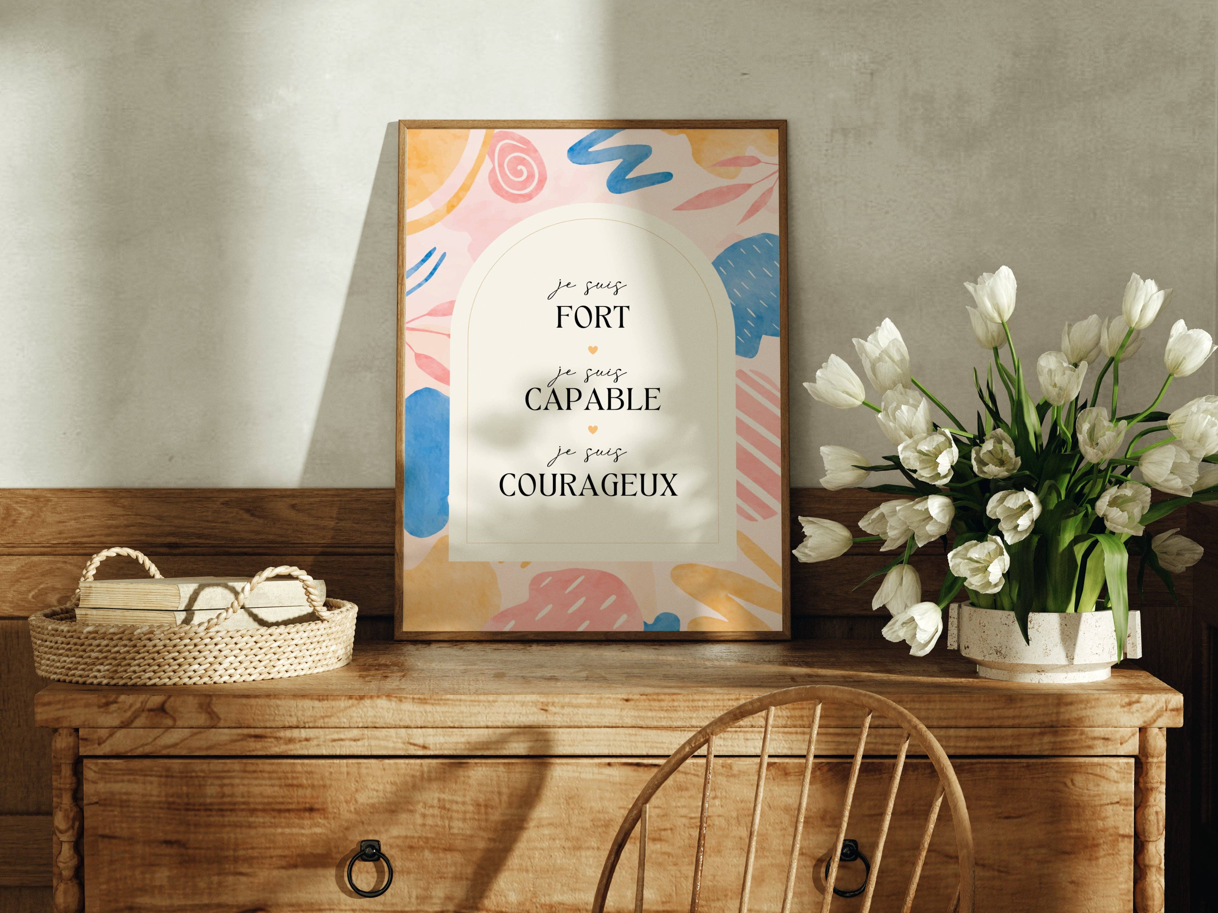 Looves Studio - Vente Poster - Affiche - Affirmations positives - Pop1