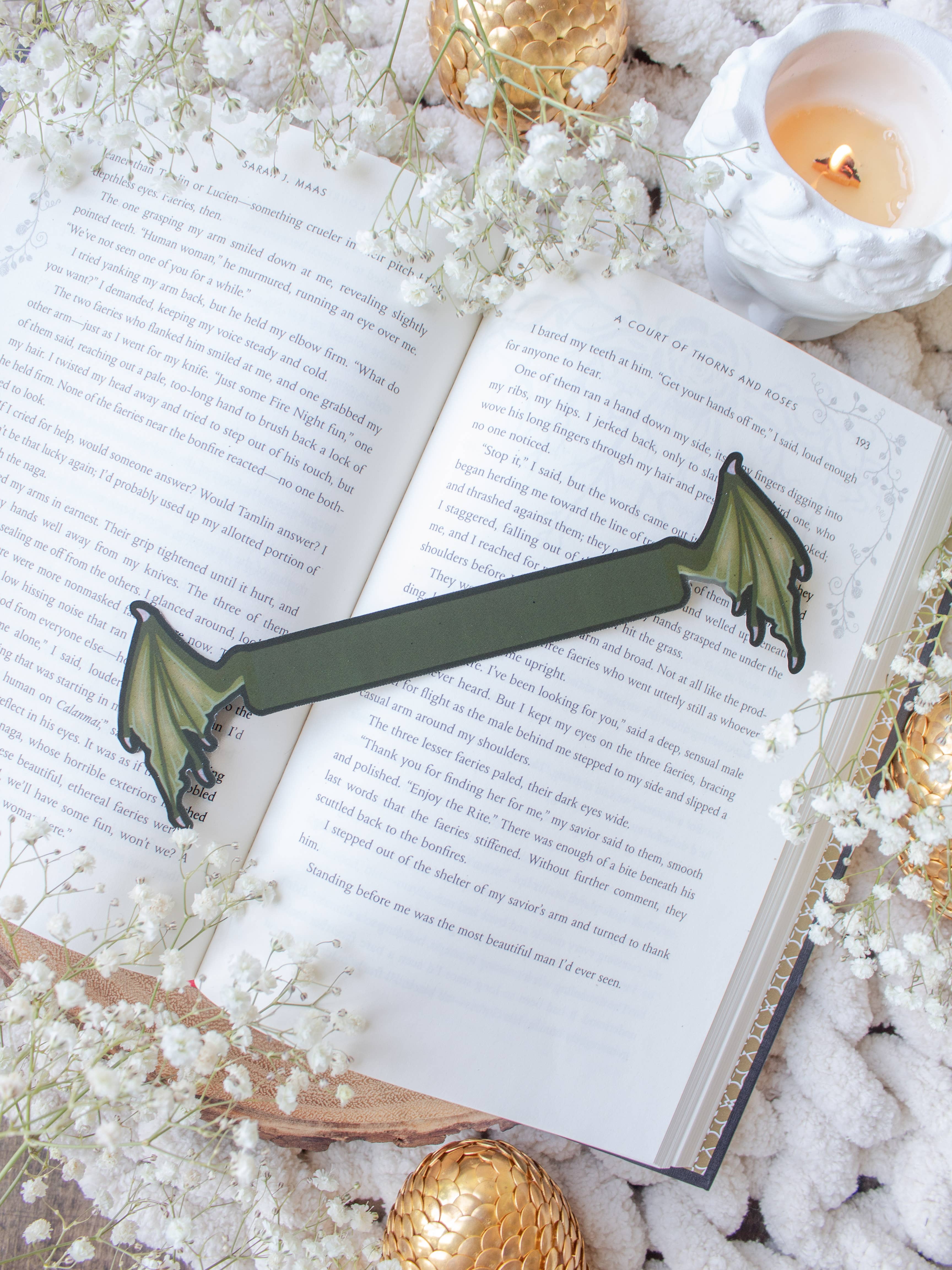 Meaggie Moos – wholesale Bookmark – 3D Dragon Wings Die-Cut Bookmark11