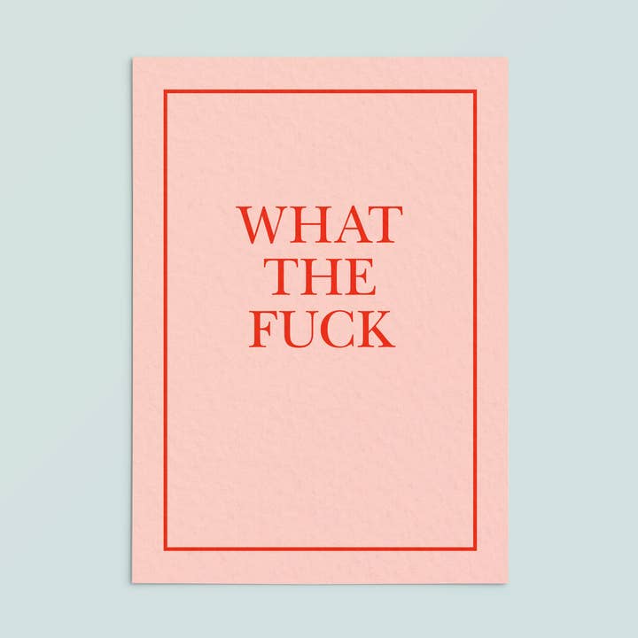 Casual Card | What The Fuck* for wholesale by Likestationery