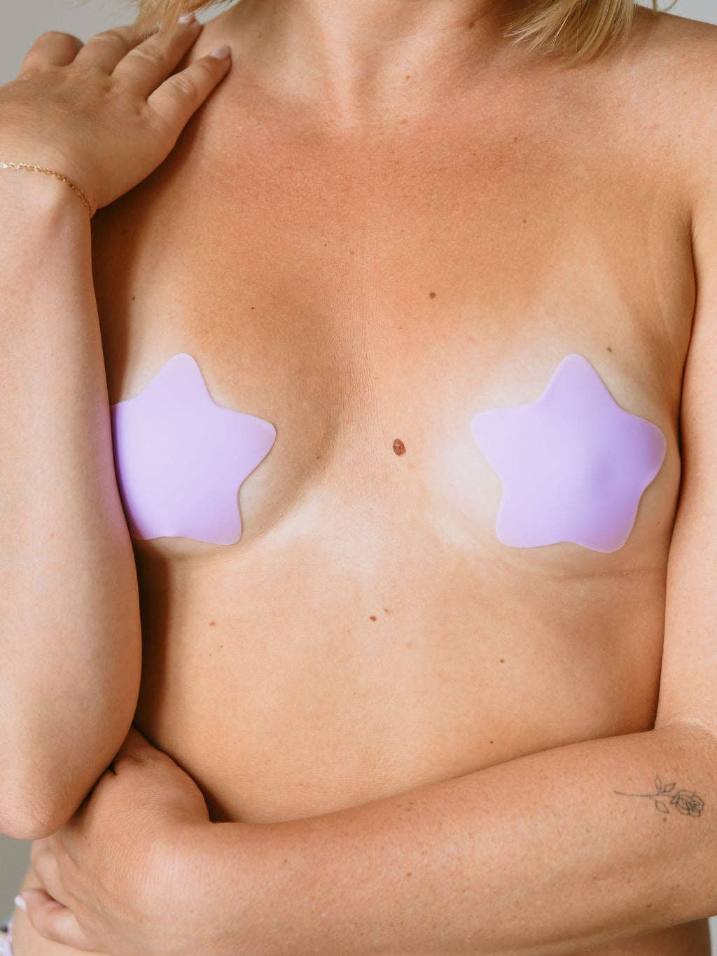 TITA - Wholesale Nipple Pasties - Women's - Star Nipple Covers in Purple | Seamless & Reusable2