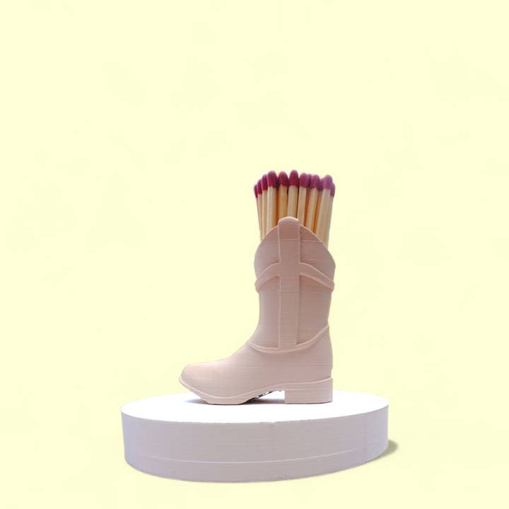 Potty Mouth Makery – Großhandel Streichholzhalter – Match & Striker Combo Cowboystiefelhalter