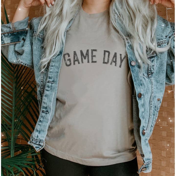 Shamaim - Wholesale Screen Printed T-Shirt - Women's - GAME DAY Graphic Short sleeve T-Shirt3