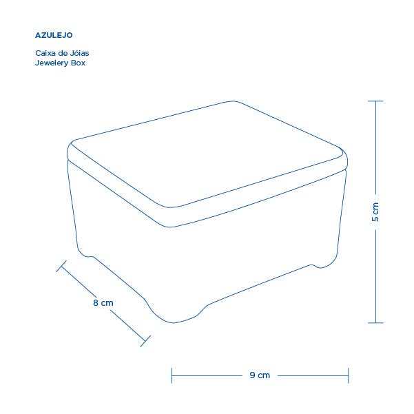 Companhia Atlântica - Wholesale Jewelry Box/Organizer - Ceramic Tile Jewelry Box9