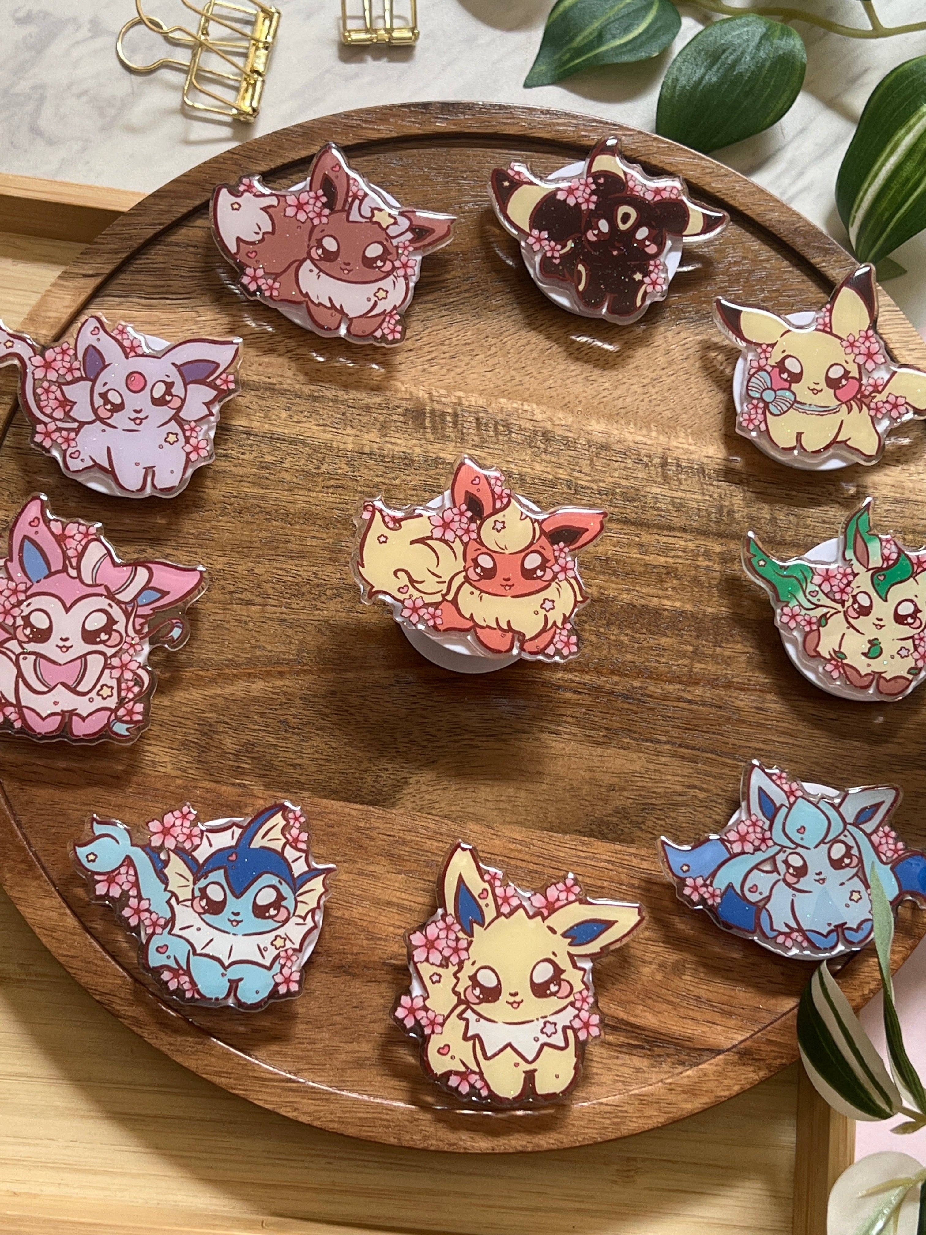 Peony Lee Art - Wholesale Phone Grip - Cherry Blossom Elemental Evolutions Glitter Epoxy Acrylic Phone Grips3