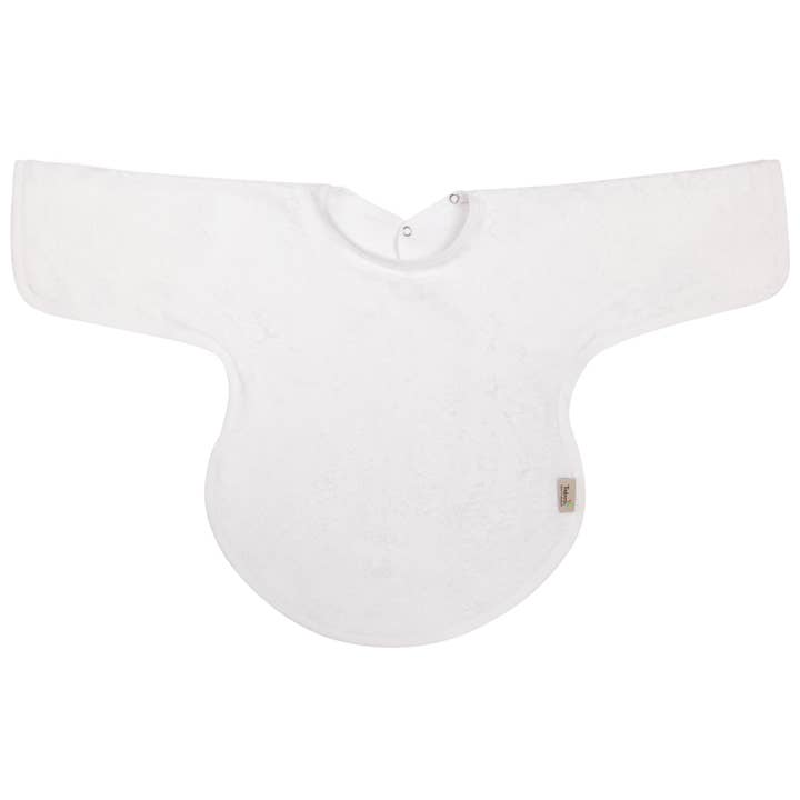 Timboo Sleeved Bib – White for wholesale by Tallytate S.L.