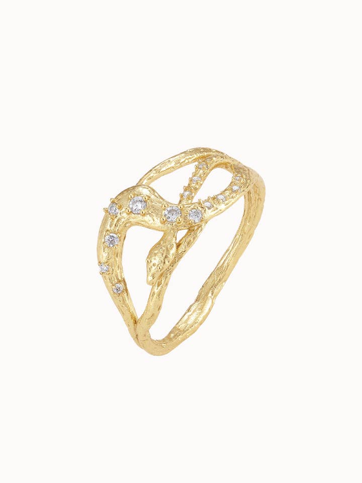 Medusa Ring - Gold Plated for wholesale by Nava Copenhagen