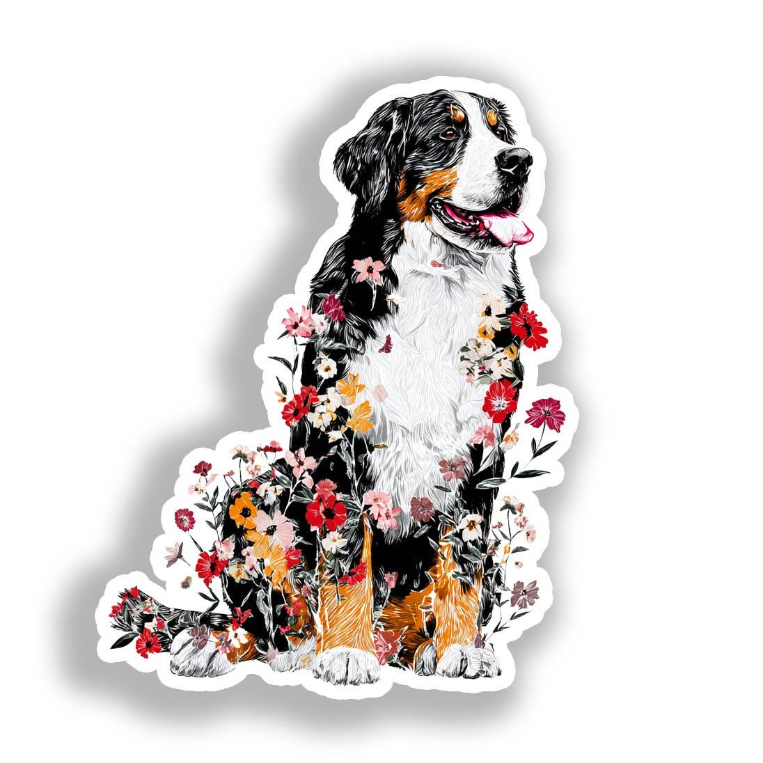 Yoonek Graphics - Wholesale Sticker - Bernese Mountain Dog Decal Sticker # A0186430