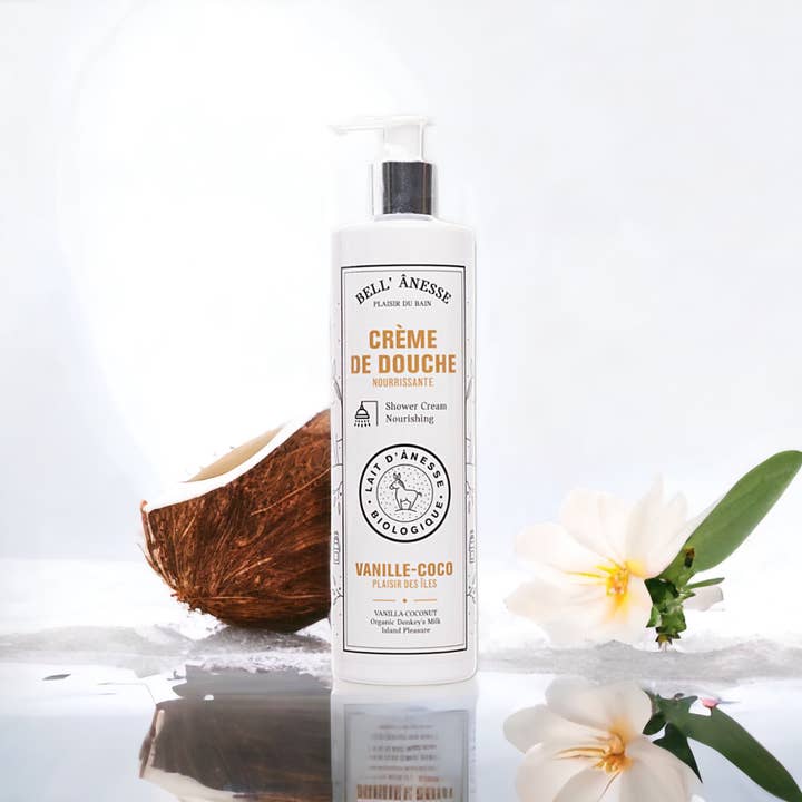 Bodensee Cosmetics - Wholesale Body Wash/Shower Gel - vanilla coconut donkey milk shower cream, 400 ml