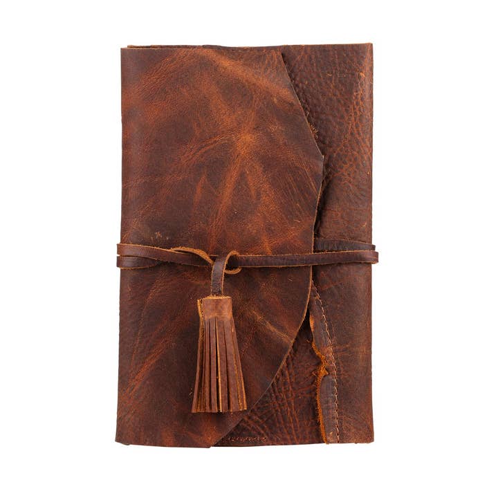 Leather journal w/insert for wholesale by Repurposed on Purpose