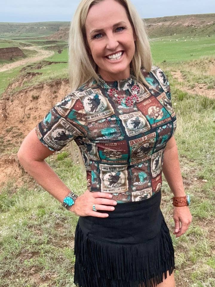 Sterling Kreek - Wholesale Blouse - Women's - Vintage Rodeo Mesh