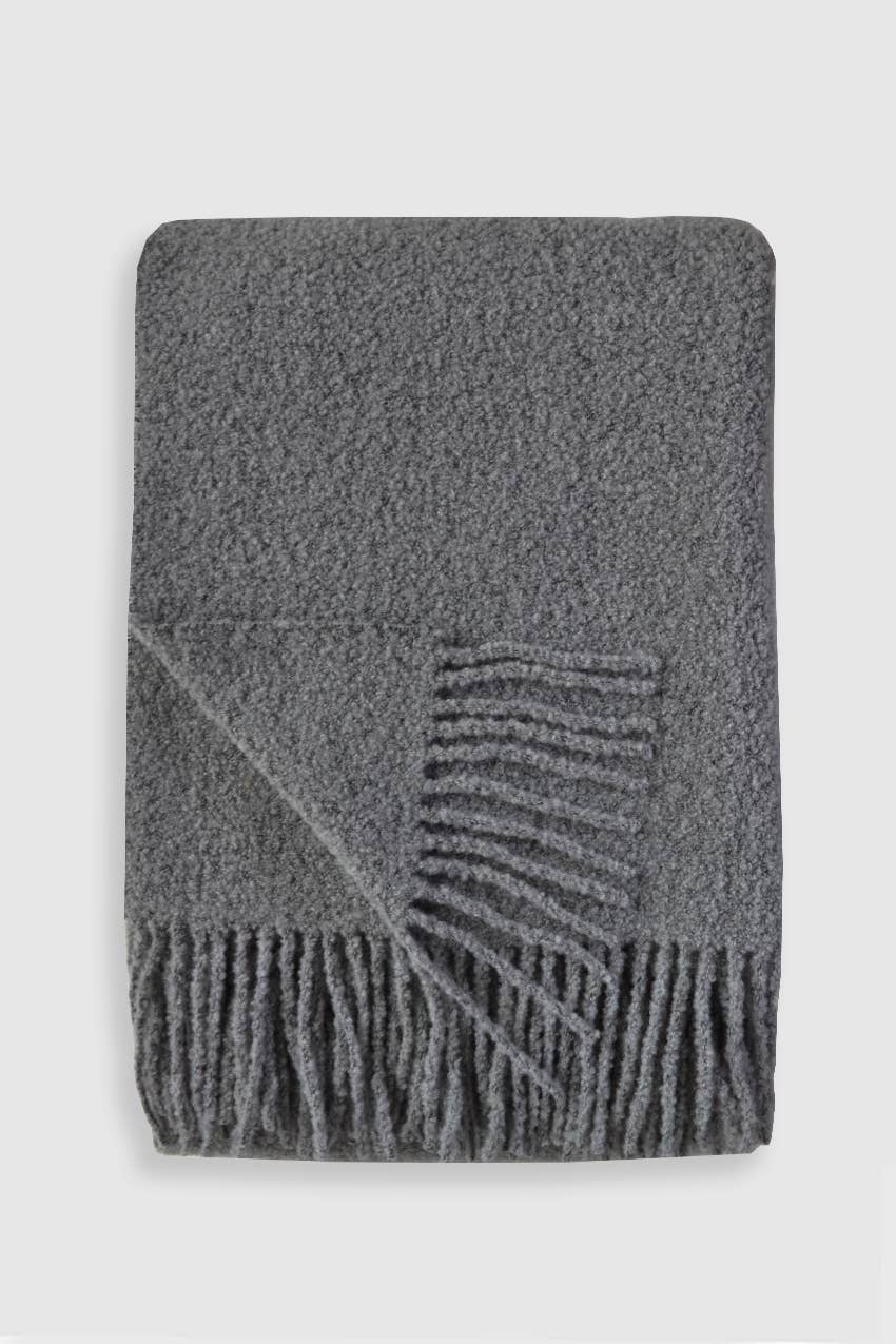 Linen Way Inc. - Wholesale Throw Blanket - Baldwin Wool Boucle Throw0