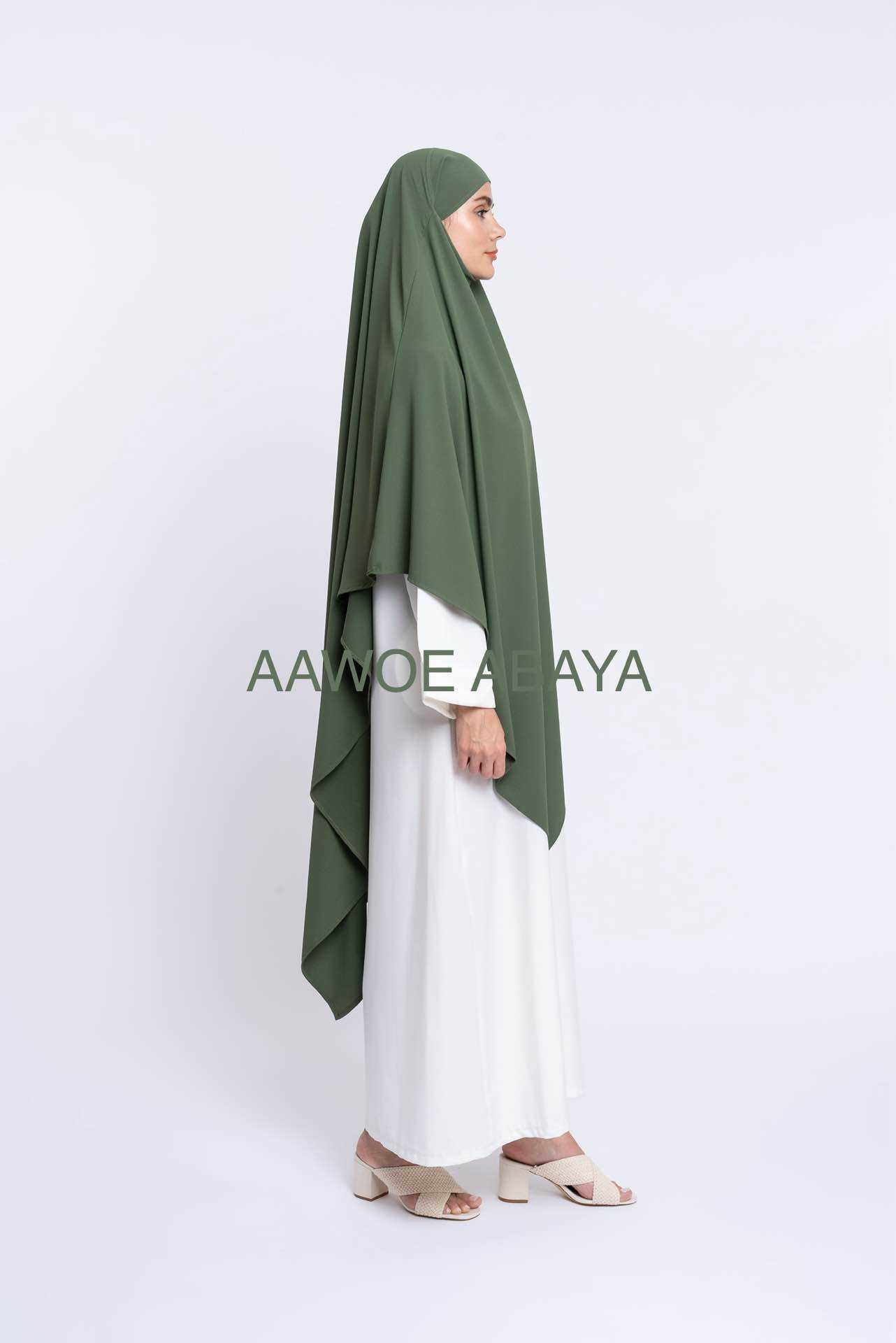 Aawoe Abaya - Vente Hijabs – femme - Khimar Maya Long Pointu - 2143-KH16