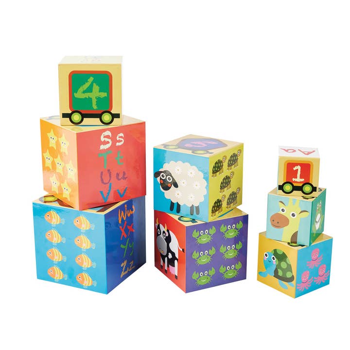 Kidoozie Stack N' Learn Cubes, Toddler Stacking/Nesting Toy for wholesale by Epoch Everlasting Play