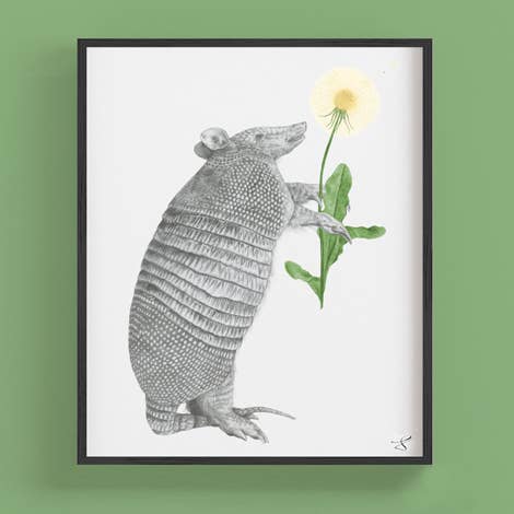 Tuck Sawgrass Nine Band Armadillo Portrait Study 8 x 10 for wholesale by Central & Gus