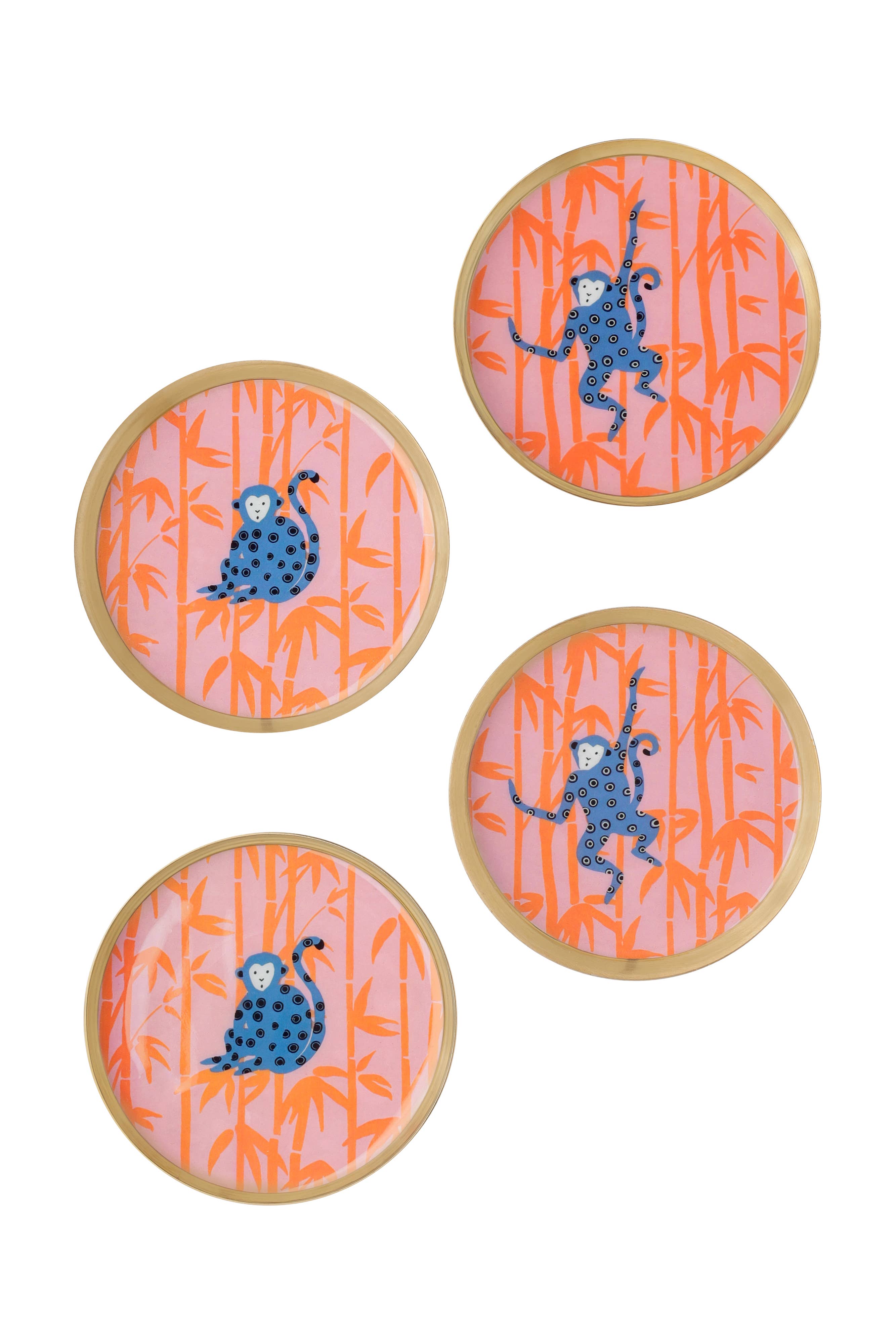 Tiramisu - Vendita all'ingrosso Sottobicchiere - Set di sottobicchieri in metallo Giungla Giocosa1