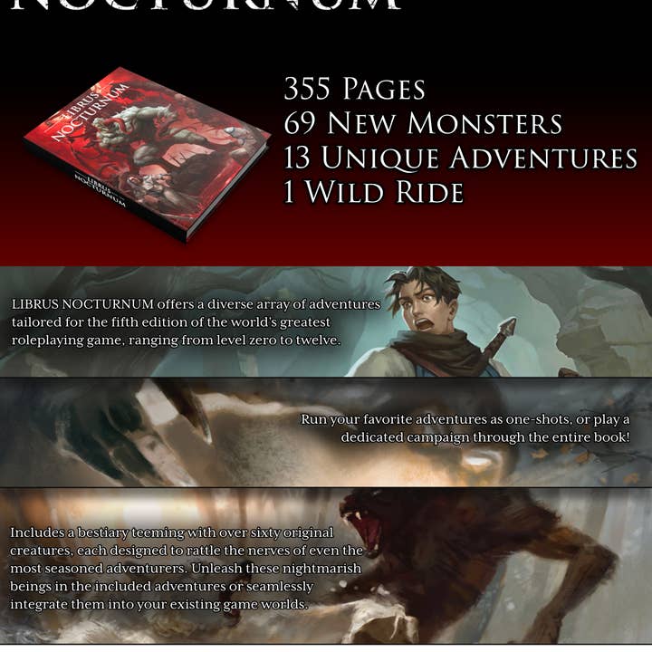 QMDirect - Wholesale Fantasy - Librus Nocturnum - D&D 5e Adventure Anthology5