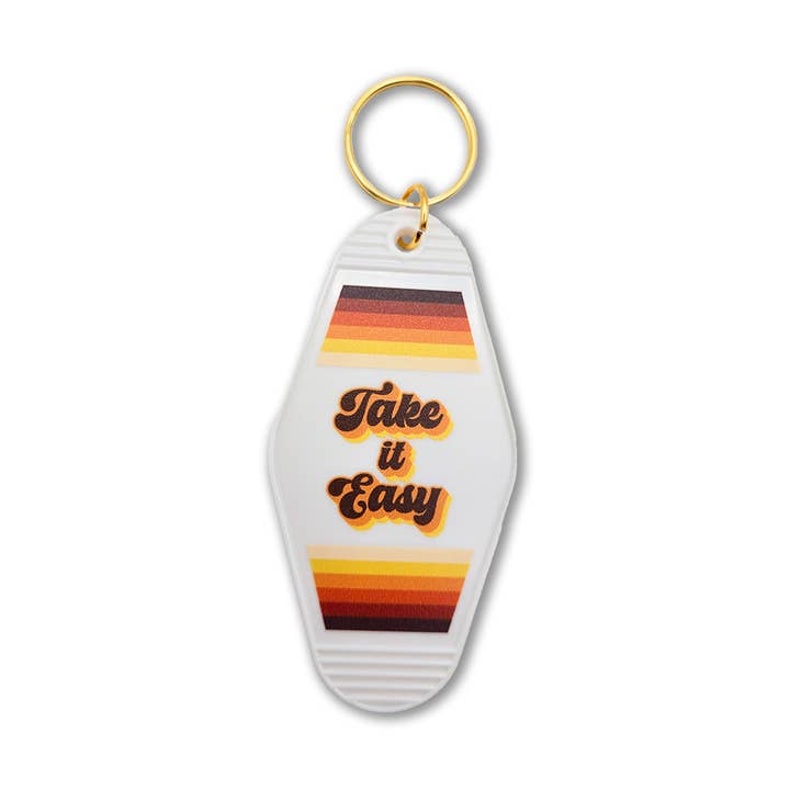 Take It Easy Motel Keychain for wholesale by GiGi Thomas Designs