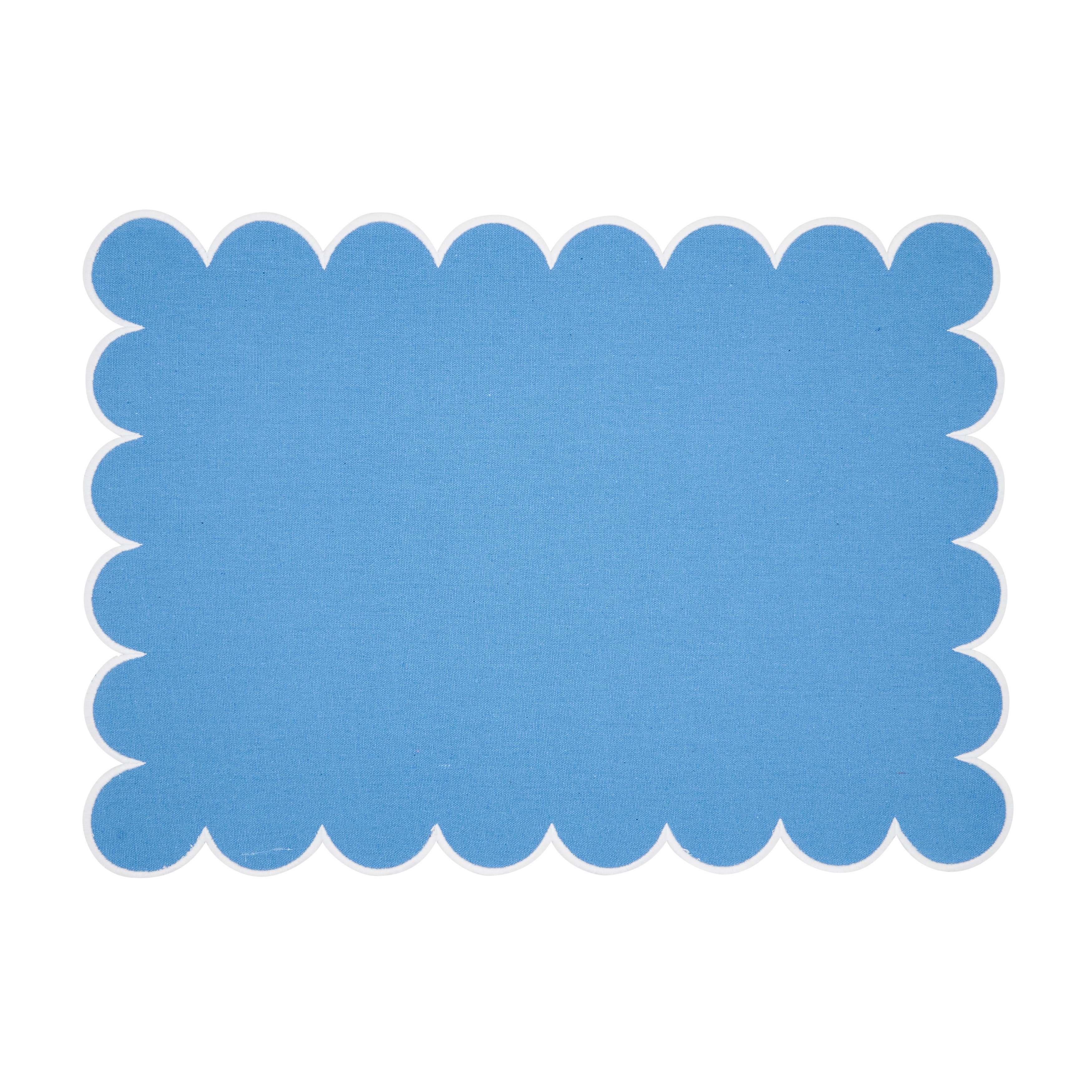 Saro Lifestyle – wholesale Placemat – Cotton Scalloped Placemat7