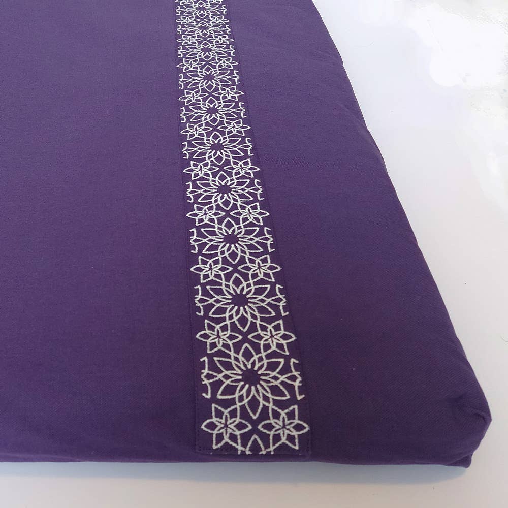 Meditation Mat Zabuton | Organic cotton | GOTS | Purple for wholesale on Faire2