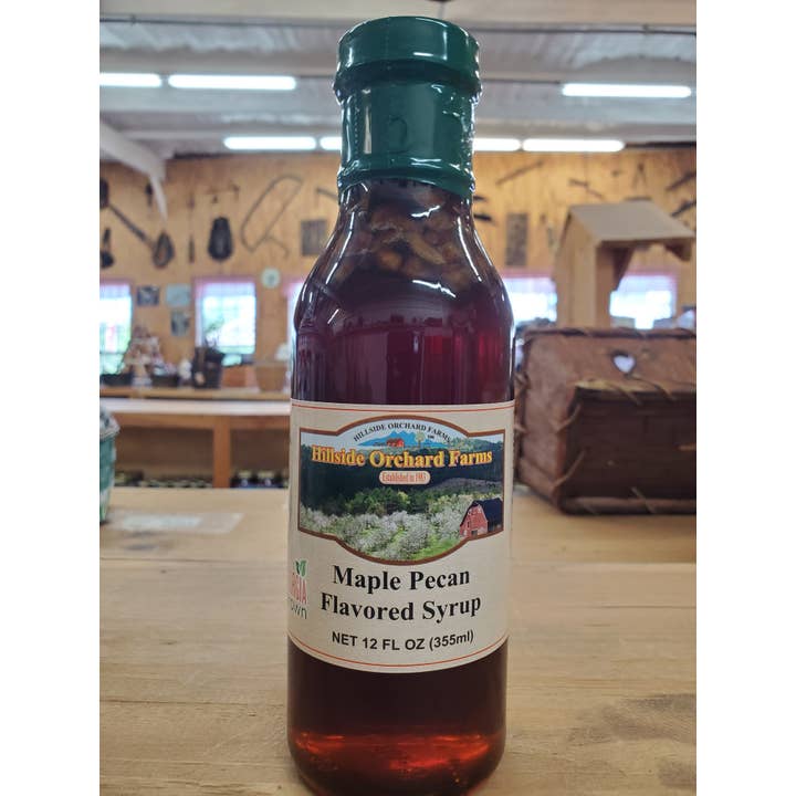 Maple Pecan Flavored Syrup for wholesale by Hillside Orchard Farms