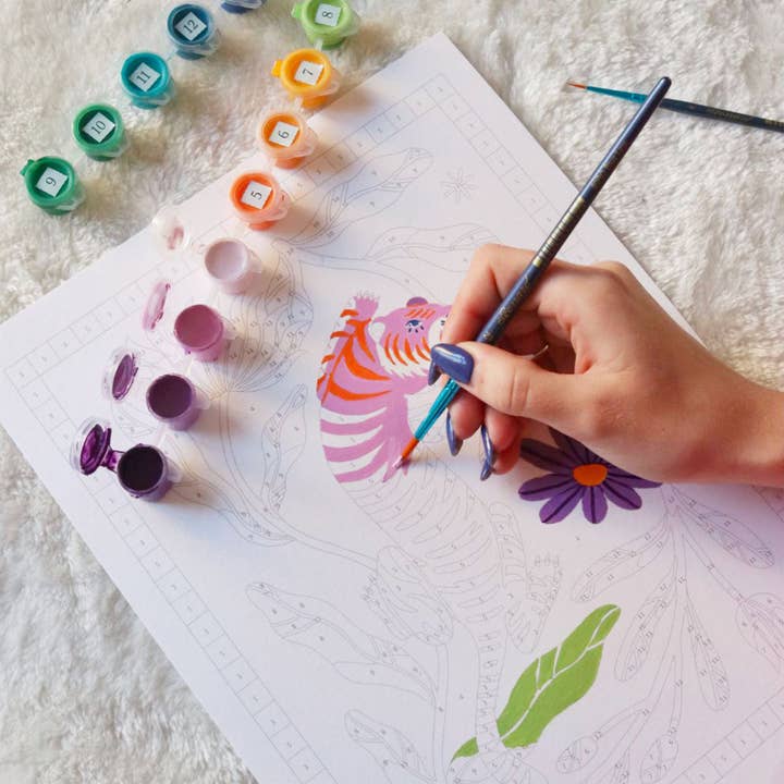La Petite Épicerie - Wholesale Art Print - Paint kit by number - Tigre Fleuri