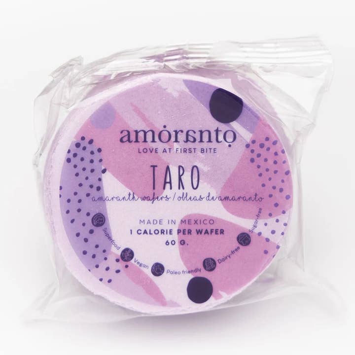 Wafers Taro (embalagem de 6) por atacado de Amoranto Snacks
