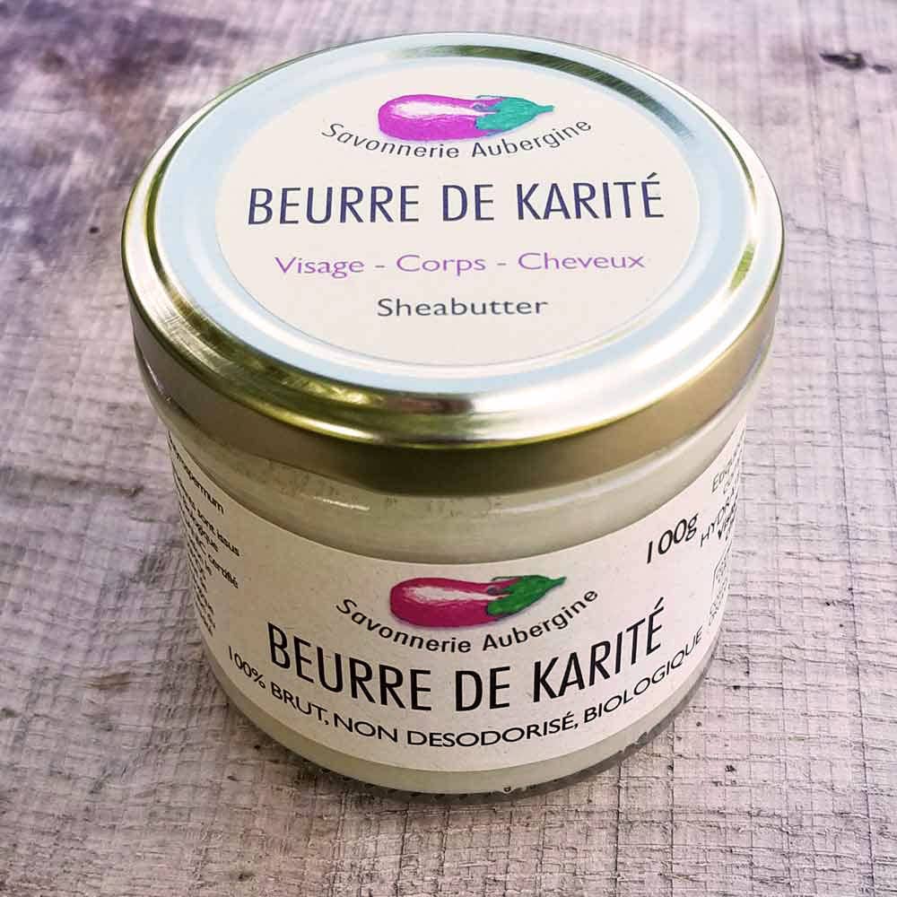 Savonnerie Aubergine - Wholesale Body Balm/Butter - Raw organic shea butter 100 g2